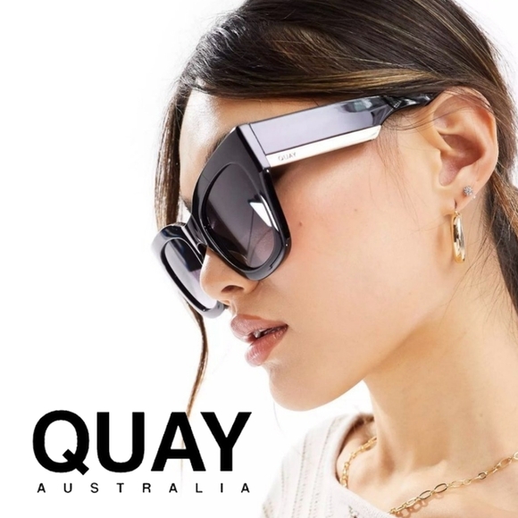 QUAY AUSTRALIA - By The Way Sunglasses- Black, Smoke - Picture 6 of 8